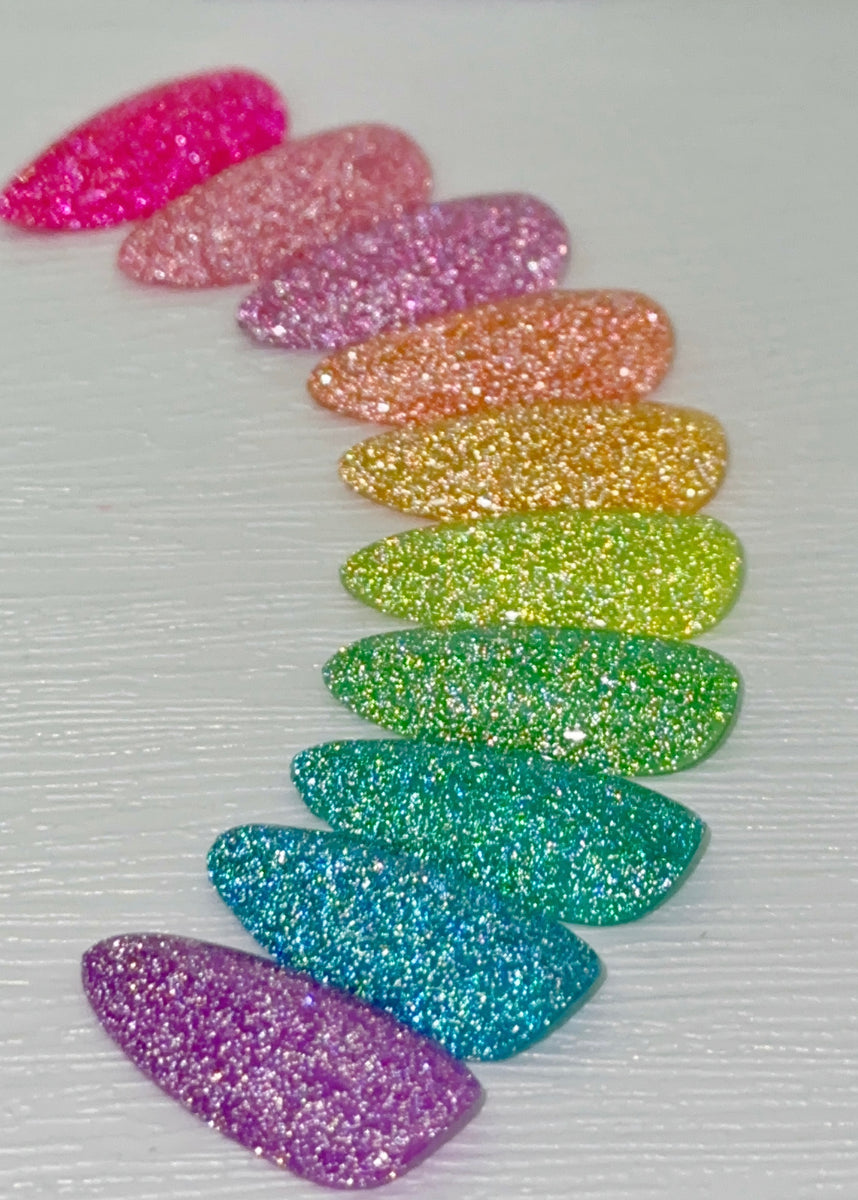 Cake Glaze Rainbow Sugar Collection The Nail Cakery